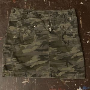 Camo Jean Skirt